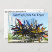 Carte Postale Salutations de Las Vegas (Devant / Derrière)
