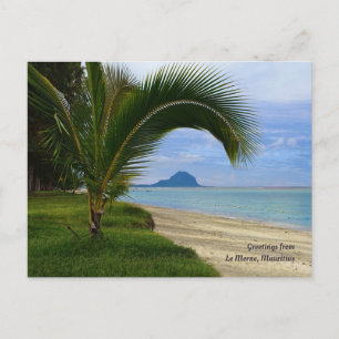 Carte Postale Salutations de Le Morne, Maurice