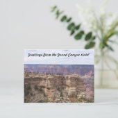 Carte Postale Salutations de l'état du Grand Canyon (Debout devant)