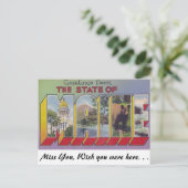 Carte Postale Salutations de l'état du Maine (Debout devant)