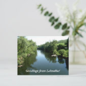 Carte Postale Salutations de Letmathe - rivière Lenne (Debout devant)