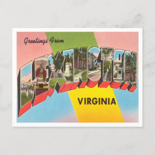 Carte Postale Salutations de Lexington, Vintage voyage de Virgin
