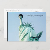 Carte Postale salutations de liberté (Devant / Derrière)