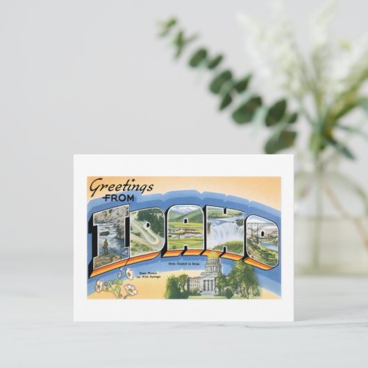 Carte Postale Salutations de l'Idaho ! (Debout devant)