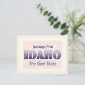 Carte Postale Salutations de l'Idaho (Debout devant)