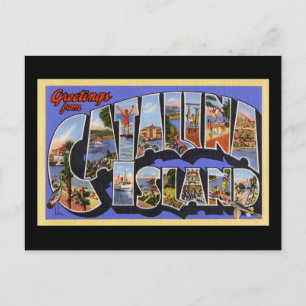 Carte Postale Salutations de l'île Catalina
