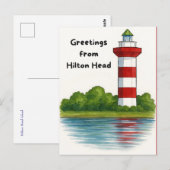 Carte Postale Salutations de l'île de Hilton Head 2025 (Devant / Derrière)