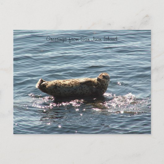 Carte Postale Salutations de l'île de San Juan (Devant)