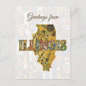Carte Postale Salutations de l'Illinois (Devant)