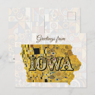 Carte Postale Salutations de l'Iowa