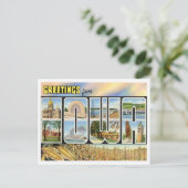 Carte Postale Salutations De L'Iowa Des États-Unis (Debout devant)