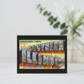 Carte Postale Salutations de Little Egypt du sud de l'Illinois (Debout devant)