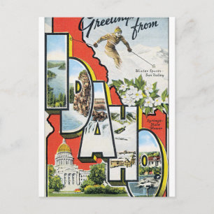 Carte Postale Salutations de l'oeuvre de l'affiche Vintage voyag