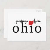 Carte Postale Salutations De L'Ohio (Devant / Derrière)
