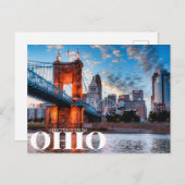 Carte Postale salutations de l'ohio (Devant / Derrière)