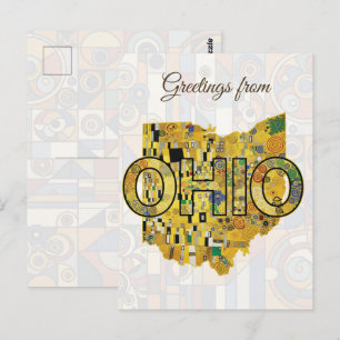 Carte Postale Salutations de l'Ohio