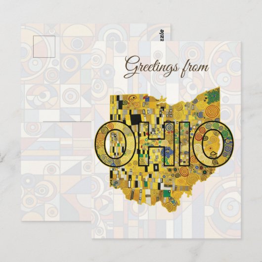 Carte Postale Salutations de l'Ohio (Devant / Derrière)