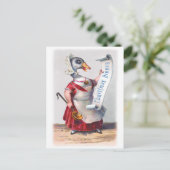 Carte Postale Salutations de l'oie des Fêtes (Debout devant)