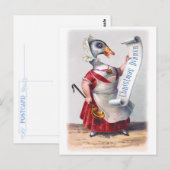 Carte Postale Salutations de l'oie des Fêtes (Devant / Derrière)