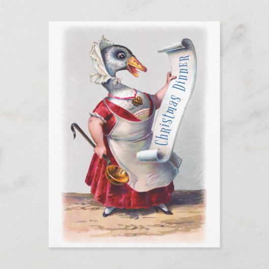 Carte Postale Salutations de l'oie des Fêtes (Devant)