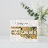Carte Postale Salutations de l'Oklahoma (Debout devant)