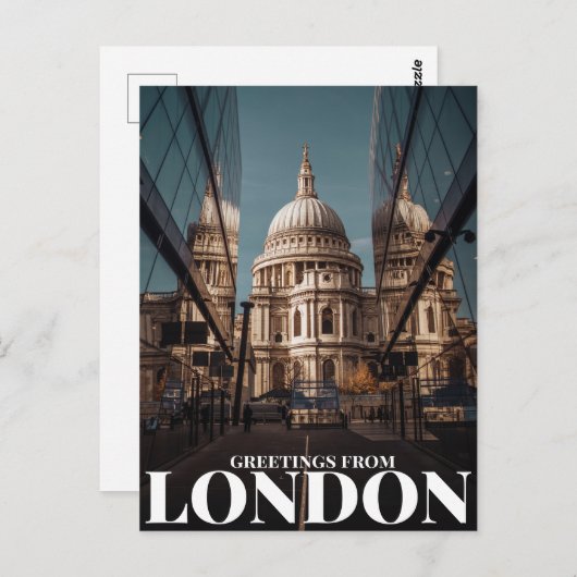 Carte Postale salutations de Londres (Devant / Derrière)