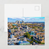 Carte Postale Salutations de Londres, Angleterre (Devant / Derrière)