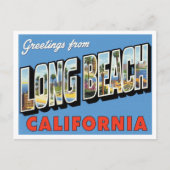 Carte Postale Salutations de Long Beach CA (Devant)