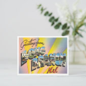 Carte Postale Salutations de Long Branch, New Jersey Travel (Debout devant)
