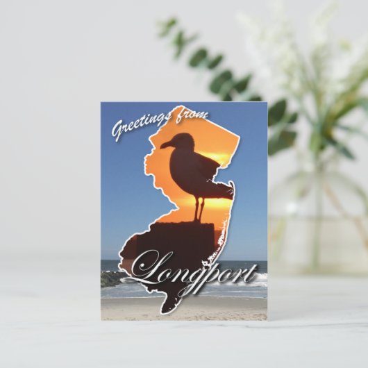 Carte Postale Salutations de Longport (Debout devant)