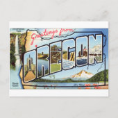 Carte Postale Salutations de l'Oregon (Devant)