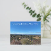 Carte Postale Salutations de Los Altos Hills ! (Debout devant)