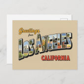 Carte Postale Salutations de Los Angeles (Devant / Derrière)