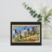 Carte Postale Salutations de Los Angeles California (Debout devant)