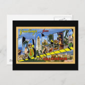 Carte Postale Salutations de Los Angeles California (Devant / Derrière)