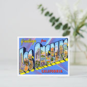 Carte Postale Salutations de Los Angeles, Californie Travel (Debout devant)