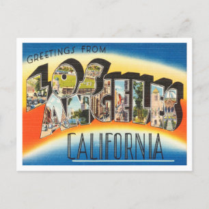 Carte Postale Salutations de Los Angeles, Californie Travel