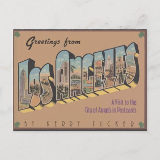 Carte Postale Salutations De Los Angeles, Vintage