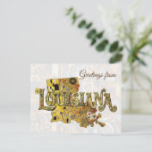 Carte Postale Salutations de Louisiane (Debout devant)