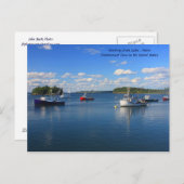 Carte Postale Salutations de Lubec, Maine (Devant / Derrière)