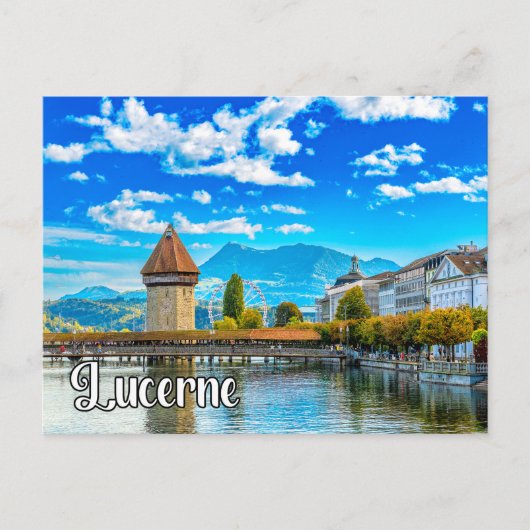 Carte Postale Salutations De Lucerne, Suisse (Devant)