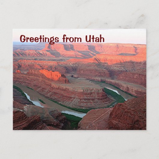 Carte Postale Salutations de l'Utah : Dead Horse Point State Par (Devant)