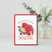 Carte Postale Salutations de Maine Lobster Shack Dîner de fruits (Debout devant)