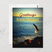 Carte Postale Salutations de Malibu ! (Devant / Derrière)