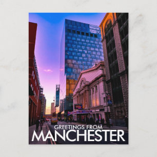 Carte Postale Salutations de Manchester