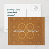 Carte Postale Salutations de Marrakech Maroc (Devant / Derrière)