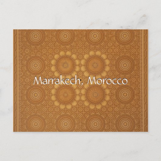 Carte Postale Salutations de Marrakech Maroc (Devant)
