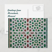 Carte Postale Salutations de Marrakech Maroc (Devant / Derrière)