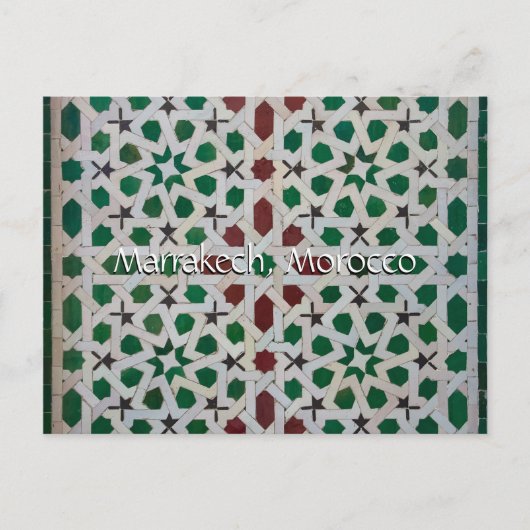 Carte Postale Salutations de Marrakech Maroc (Devant)