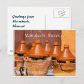 Carte Postale Salutations de Marrakech Maroc (Devant / Derrière)